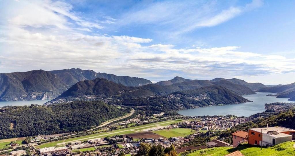 The View Cademario Lake Lugano Apartment With Private Parking & Self Check-In Exteriér fotografie
